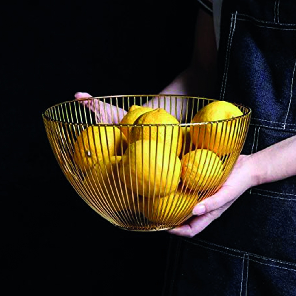 Frutera metalica profunda Dorado oscuro