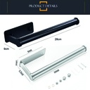 Porta rollo papel cocina de aluminio Aluminio