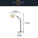 Lampara de pie Jolene