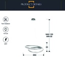 Luminaria led colgante 102W