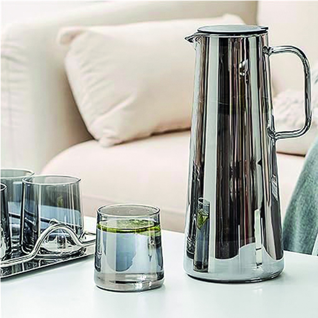 Jarra de vidrio de borosilicato 1800ML Grey