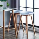 Banqueta metalica con asiento plastico