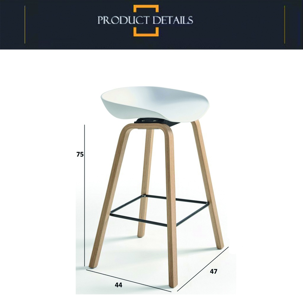 Banqueta metalica con asiento plastico