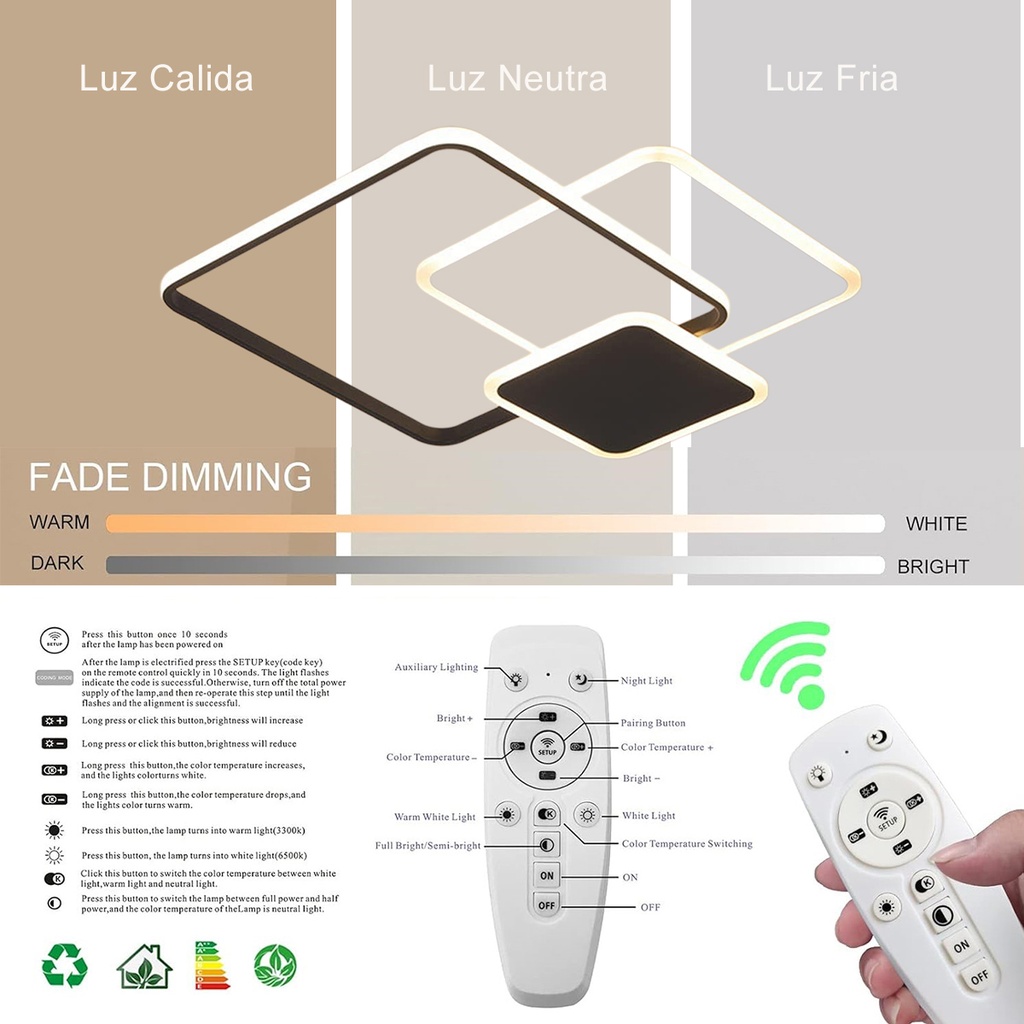 Luminaria plafón led 176W