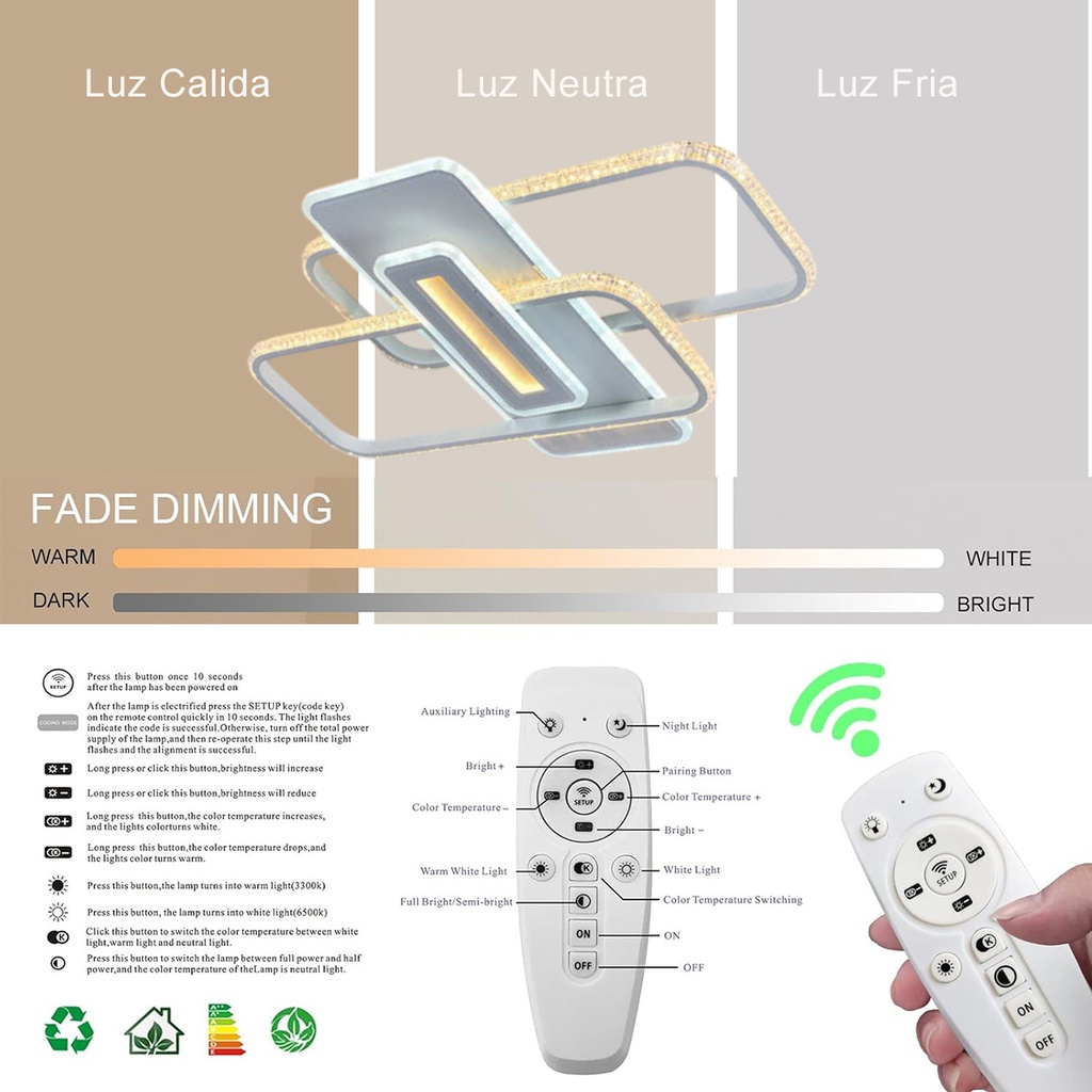 Luminaria plafón led 142W