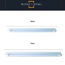 Luminaria de pared LED barra 75 cm Blanco