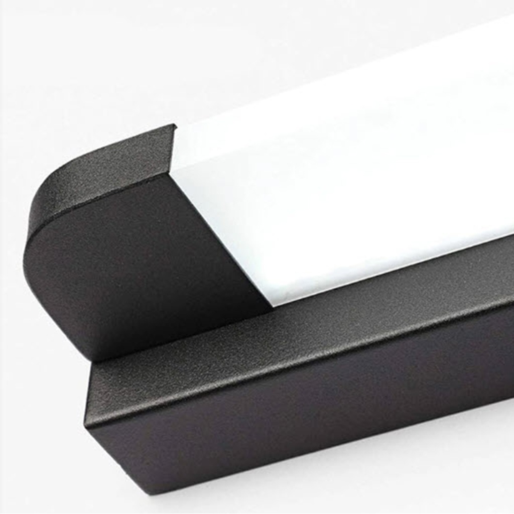 Luminaria de pared LED barra 65cm Negro