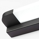 Luminaria de pared LED barra 65cm Negro