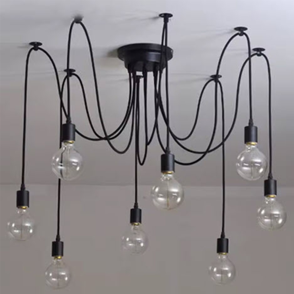 Luminaria colgante de techo 8 lamparas