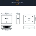 Dispensador toalla intercalada metálico Rose Gold