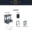 Organizador Escurridor plegable cubiertero + Porta tabla + Porta cuchillas