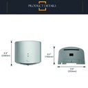 Seca manos ABS Jet Con Sensor 1650w Automático Gris