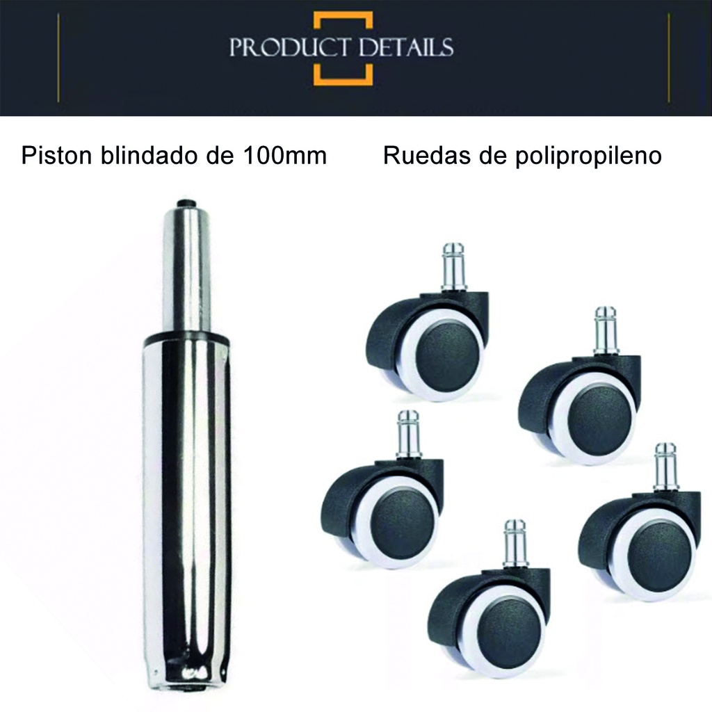 Silla de escritorio Norway Negro