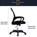 Silla de escritorio Norway Turquesa