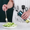 Aceitera vinagrera vidrio Acero 500ML Azul