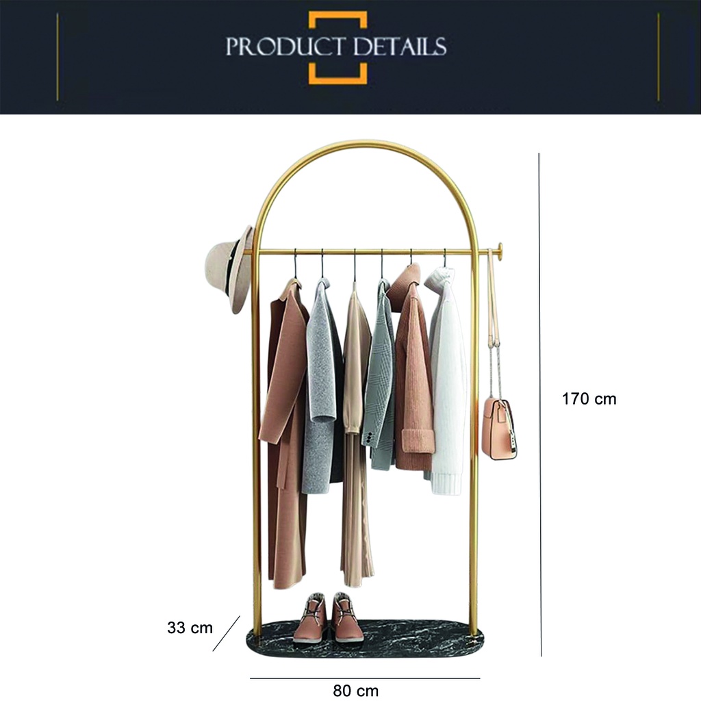 Perchero despojador base mármol Negro