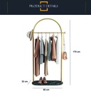 Perchero despojador base mármol Negro