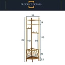 Perchero esquinero Dorado