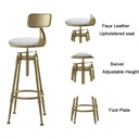 Banqueta Toulouse giratoria Blanco