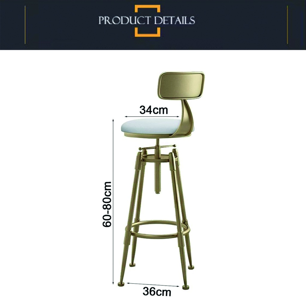 Banqueta Toulouse giratoria Blanco