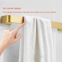 Toallero barra 40cm Dorado