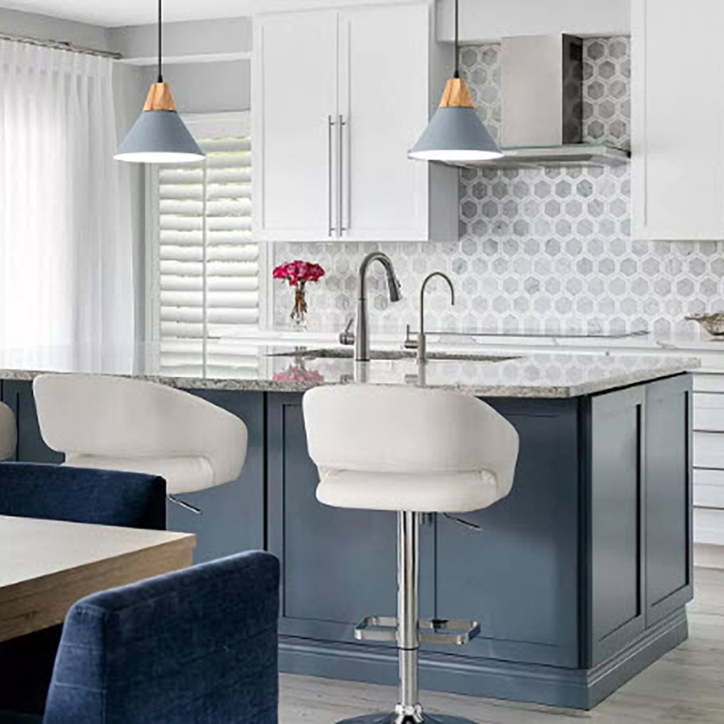 Luminaria de techo nórdico metal Azul