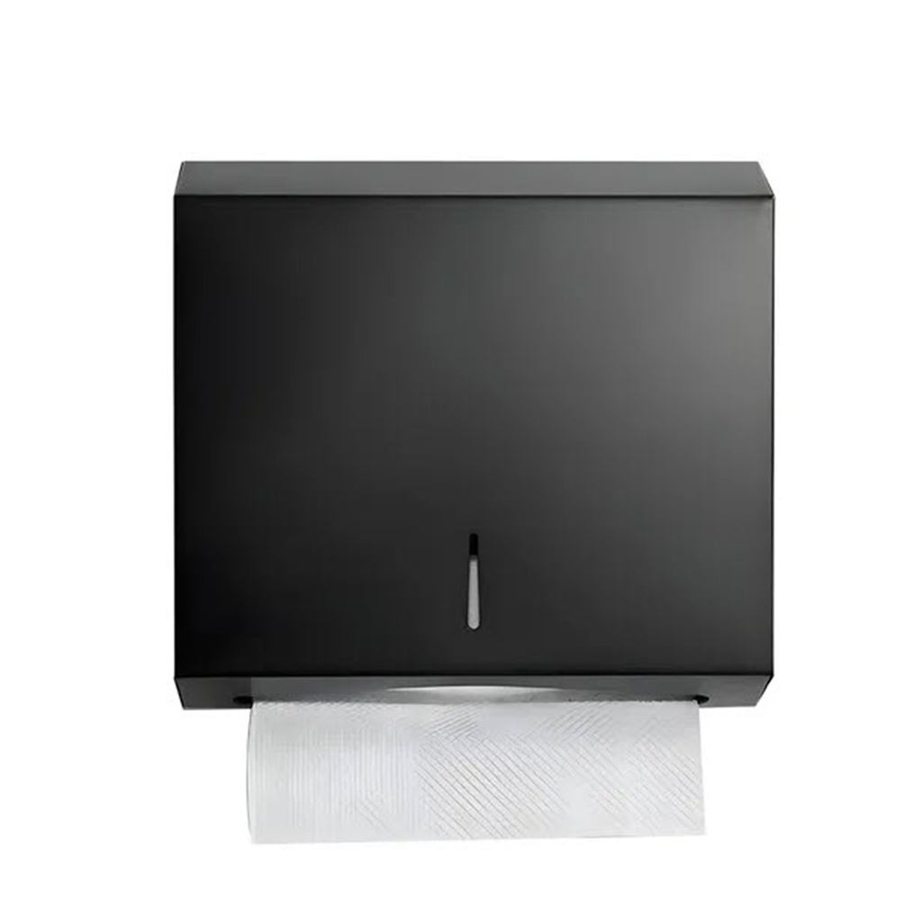Dispensador toalla intercalada metalico Negro