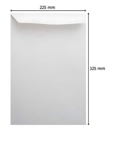 OLD Sobres bolsa blanco A4 (23x32 Cm.) Paq. x 50 sobres