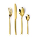 Juego cubiertos 24 piezas en caja Gold