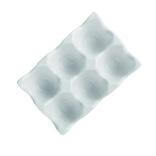 [DT2211B] Huevera ceramica Blanco