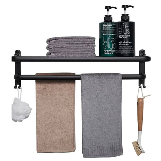 [DT1047N] Toallero plegable Negro