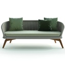 Sofá 2 cuerpos Ludo de exterior Beige