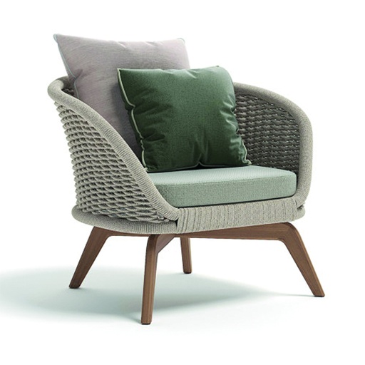 [DT9020B] Sofá 1 cuerpo Ludo de exterior Interior  Beige