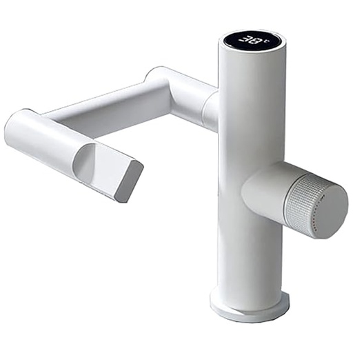 [DT2355B] Canilla baño articulada digital Blanco