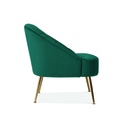 Sillon 1 cuerpo tapizado velvet  verde esmeralda