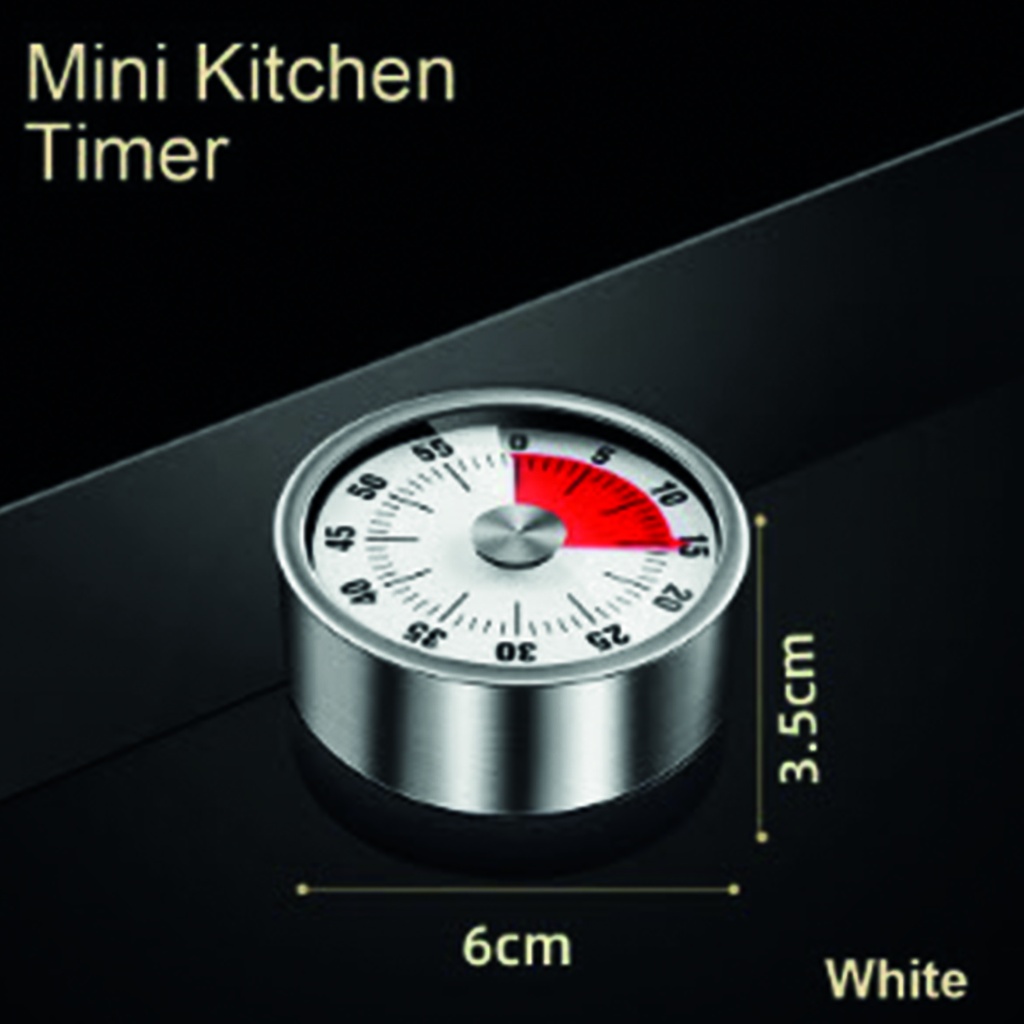 Reloj de cocina magnetico Blanco
