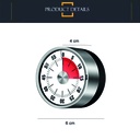 Reloj de cocina magnetico Blanco