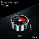Reloj de cocina magnetico Negro