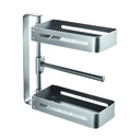 Estante para cocina en aluminio especiero ideal esquinas 2 estantes Negro
