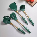 Utensilios de cocina silicona 4 piezas Verde