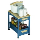 Organizador con cajon para cocina ideal bajo mesada Azul