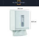 Porta rollo aluminio/film/toalla Beige