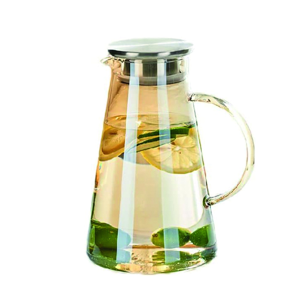 Jarra de vidrio de borosilicato cónica 1800ML Ambar