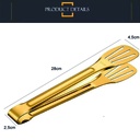 Pinza de cocina servir 28cm gold