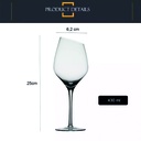 Copa de cristal vino corte oblicuo 430ML clara