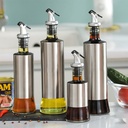 Aceitera vinagrera vidrio acero 200ML