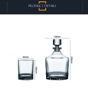 Decantador De Whisky + Vasos Set X 7 Piezas Exclusivo Mod 9