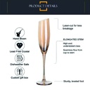 Copa de cristal champagne corte oblicuo 160ML Ambar