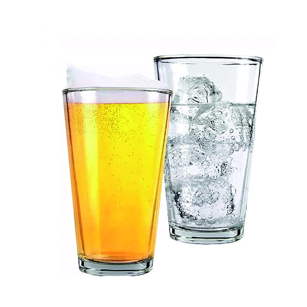 Vaso de vidrio cervecero 480ML  Set x 6