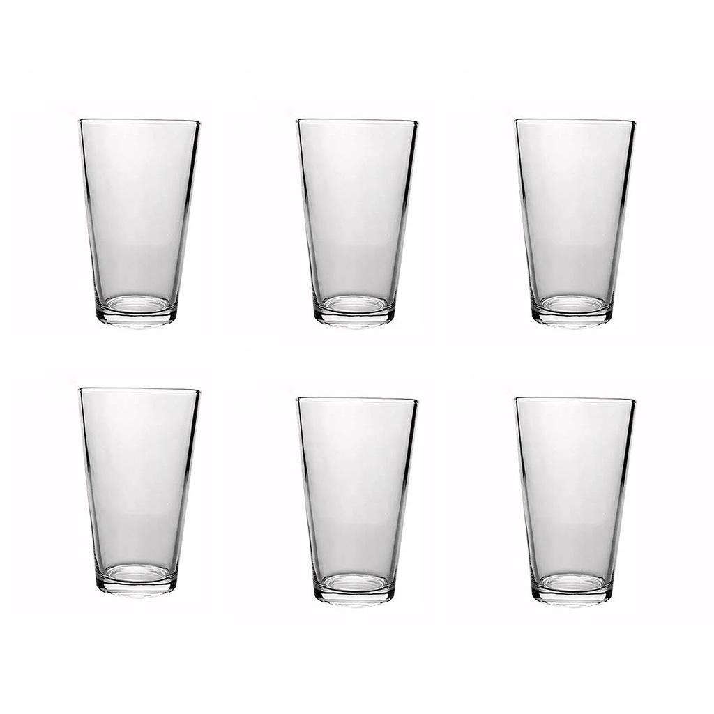 Vaso de vidrio cervecero 480ML  Set x 6